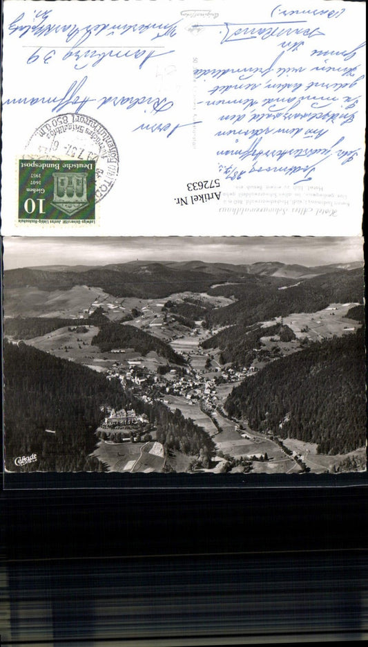572633, Aerial view of Todtmoos, Black Forest