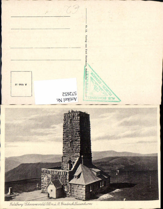572652, Feldberg Black Forest Friedrich Luisenturm