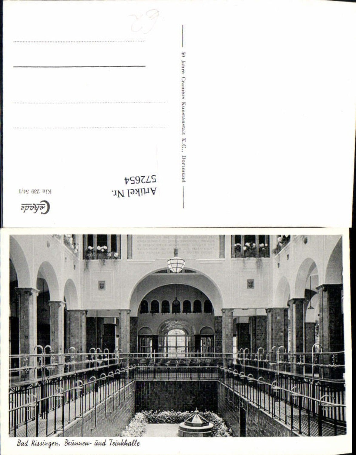 572654, Photo Ak Bad Kissingen Fountain and Drinking Hall
