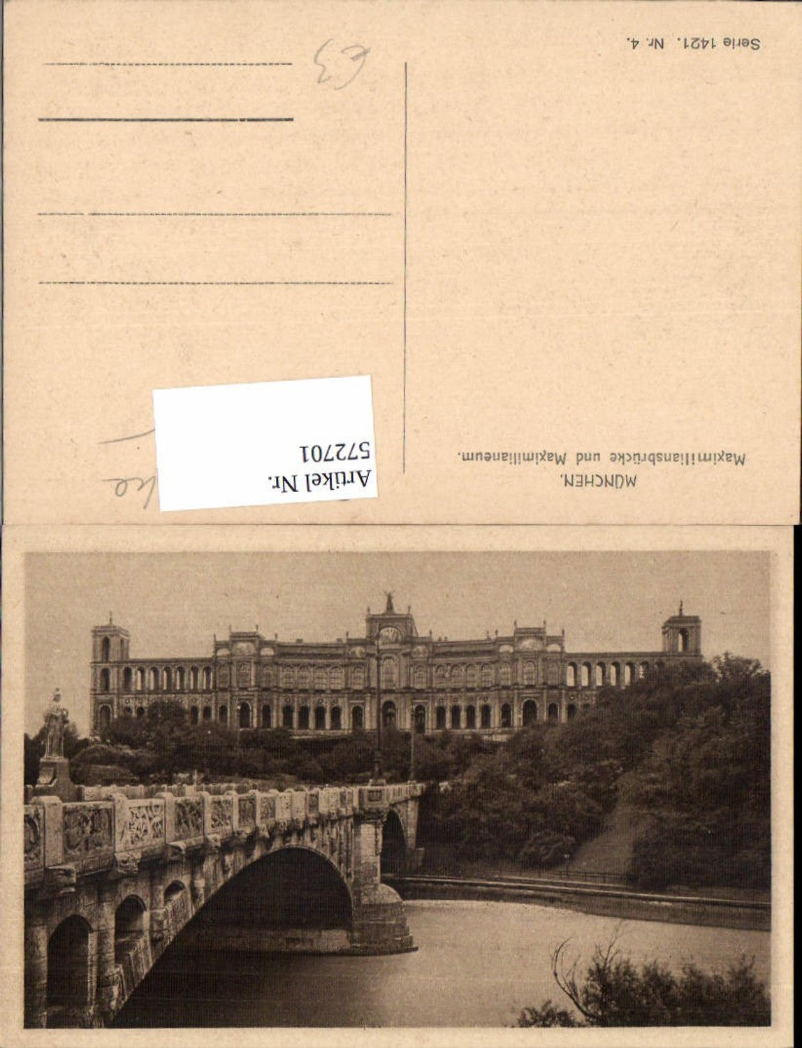 572701, Munich Maximiliansbrücke and Maximilianeum