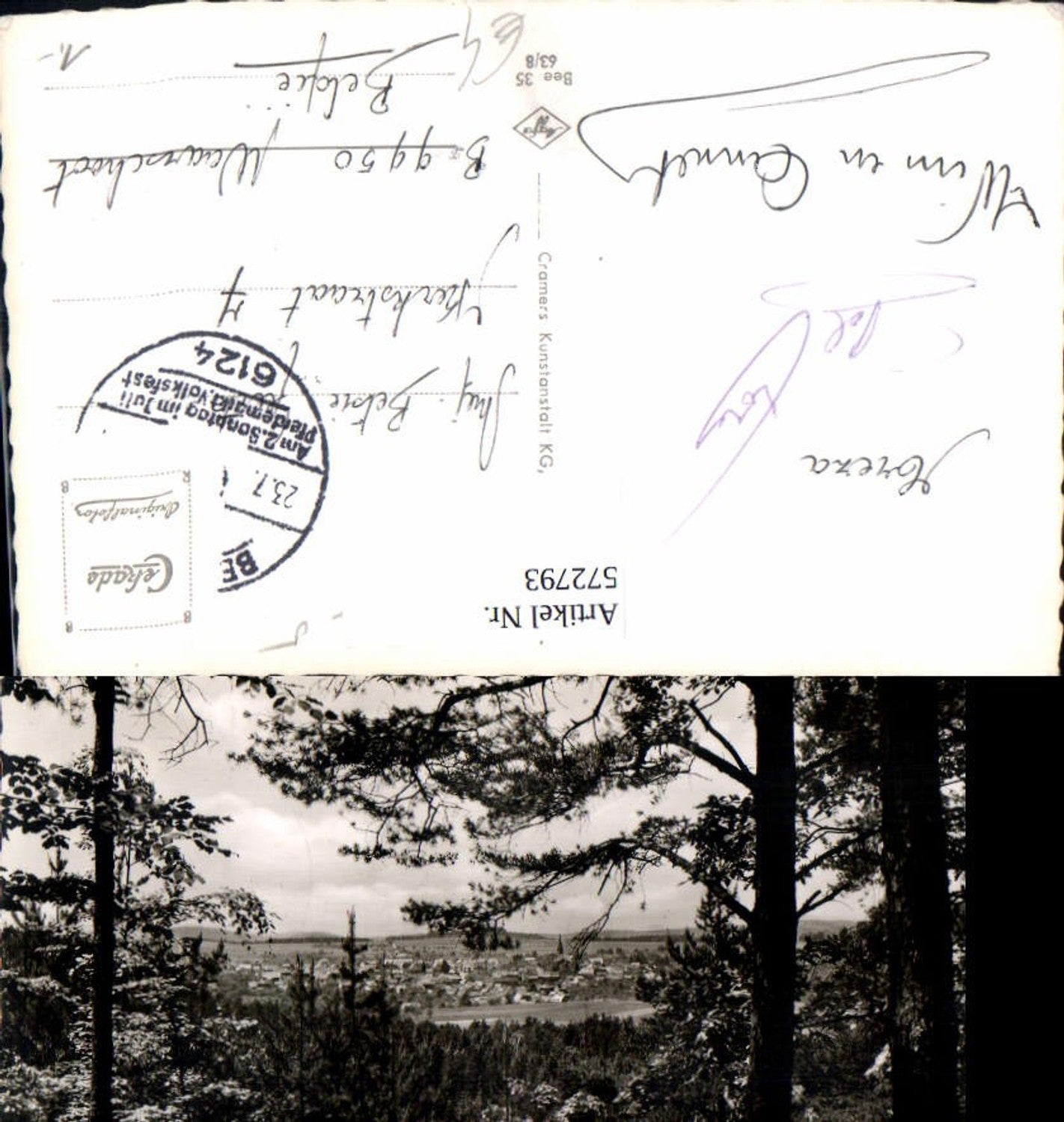 572793,Foto Ak Beerfelden i. Odenwald Oberzent Ansicht