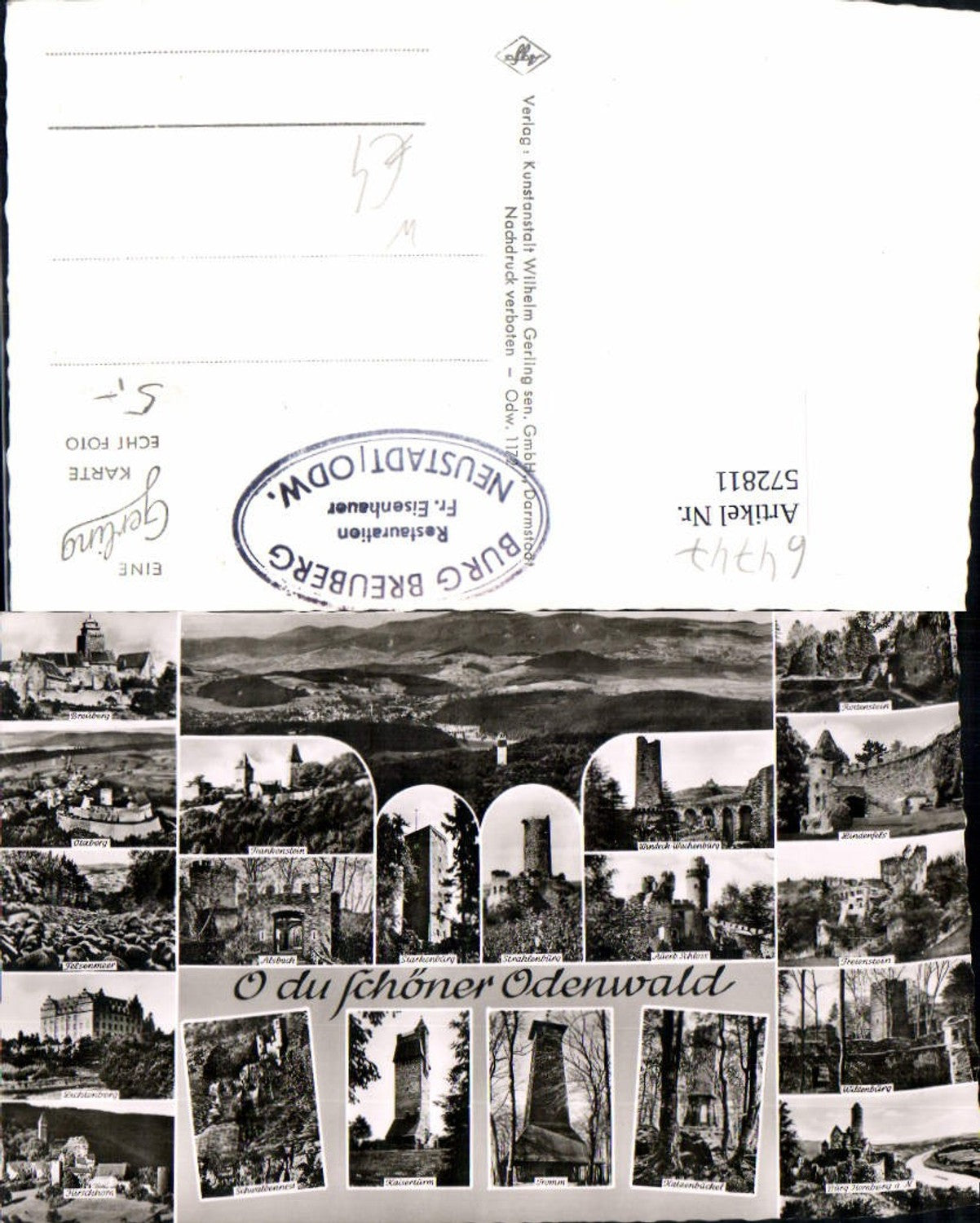 572811,Mehrbild Ak Odenwald Neustadt Breuberg