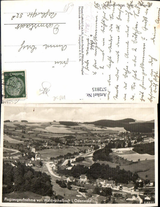 572815,Luftbild Waldmichelbach Wald-Michelbach Odenwald