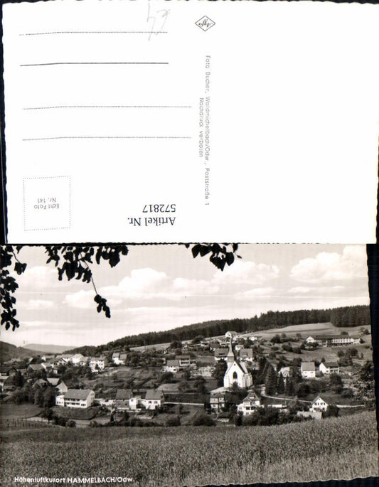 572817,Foto Ak Hammelbach Grasellenbach Odenwald