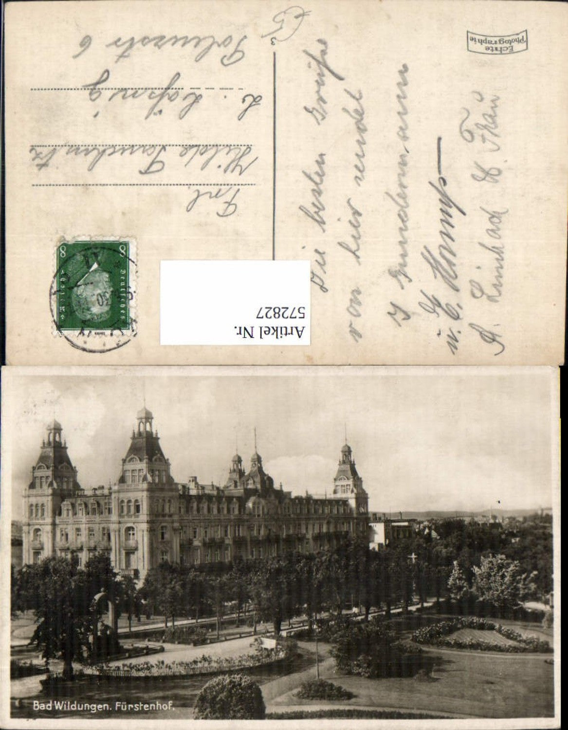 572827,Foto Ak Bad Wildungen Fürstenhof