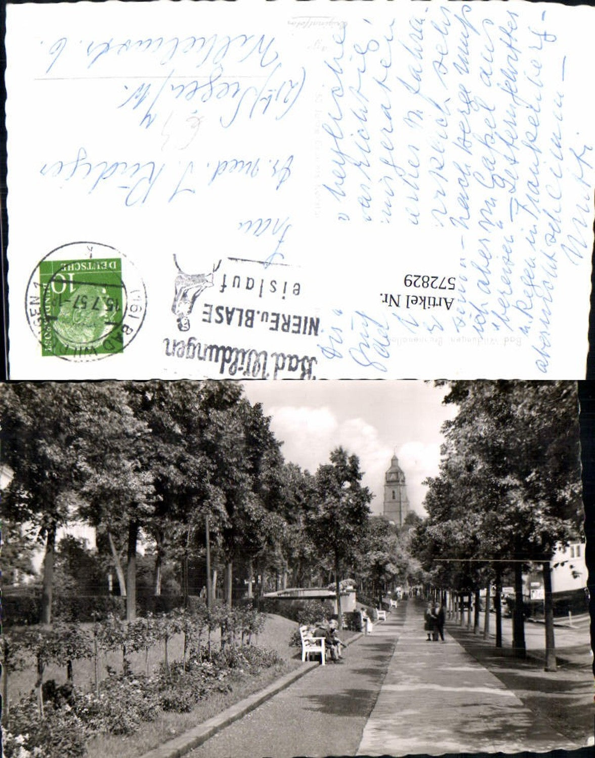 572829,Foto Ak Bad Wildungen Brunnenallee