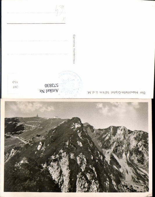 572830, Photo Ak Hochfelln summit near Ruhpolding