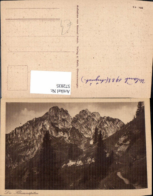 572835,Klammspitze b. Oberammergau 1923