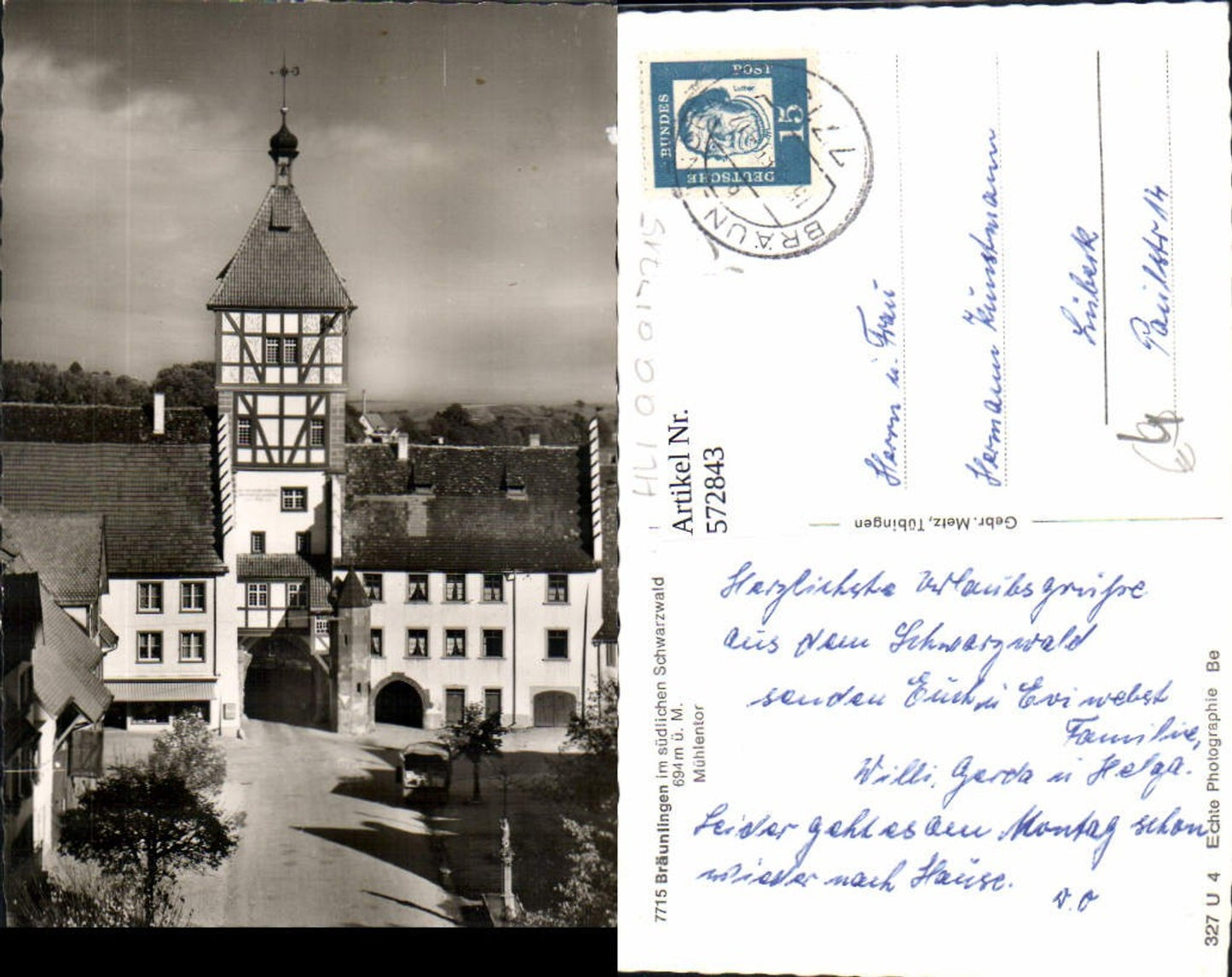 572843, Bräunlingen Black Forest Mill Gate
