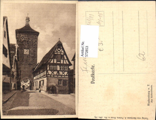 572853, Rothenburg ob der Tauber Am Siebersthurm Turm