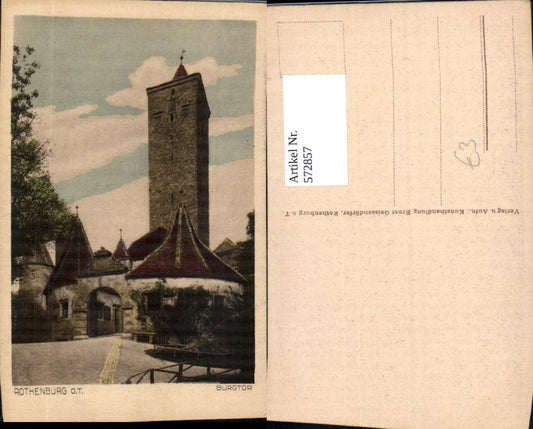 572857, Rothenburg ob der Tauber Burgtor