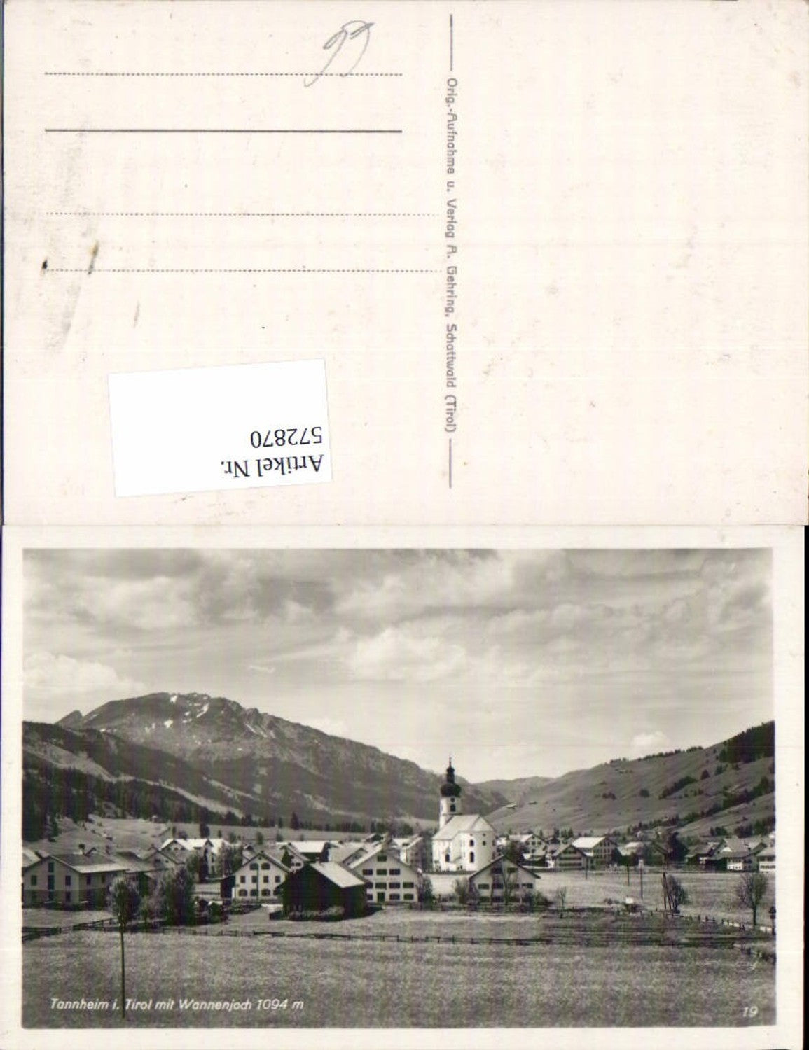 Alte Ansichtskarte – Old Postcard