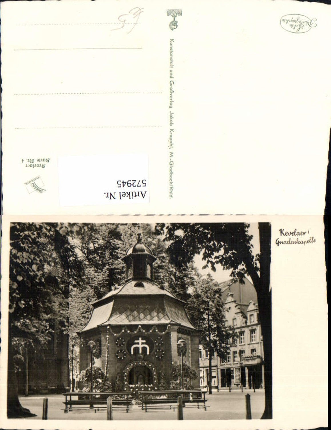 572945,Foto Ak Kevelaer Gnadenkapelle