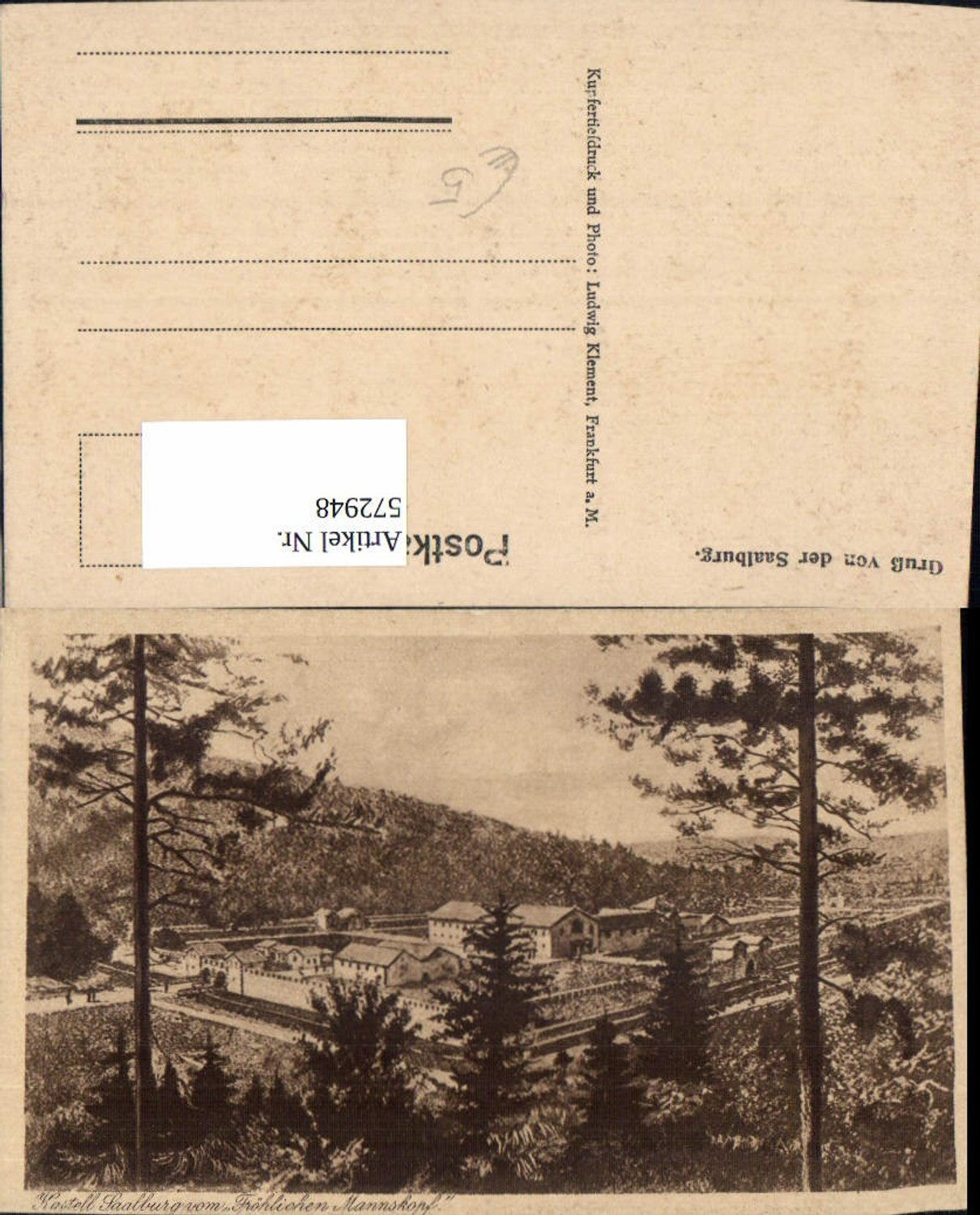 572948,Bad Homburg vor der Höhe Kastell Saalburg v. Fröhlichen Mannskopf Geschichte Römer