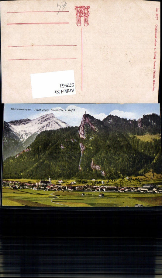 572951, Oberammergau Total against Notspitze and Kofel Passion Play