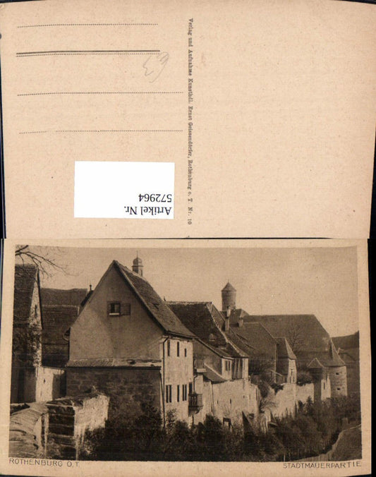 572964, Rothenburg ob der Tauber, part of the city wall