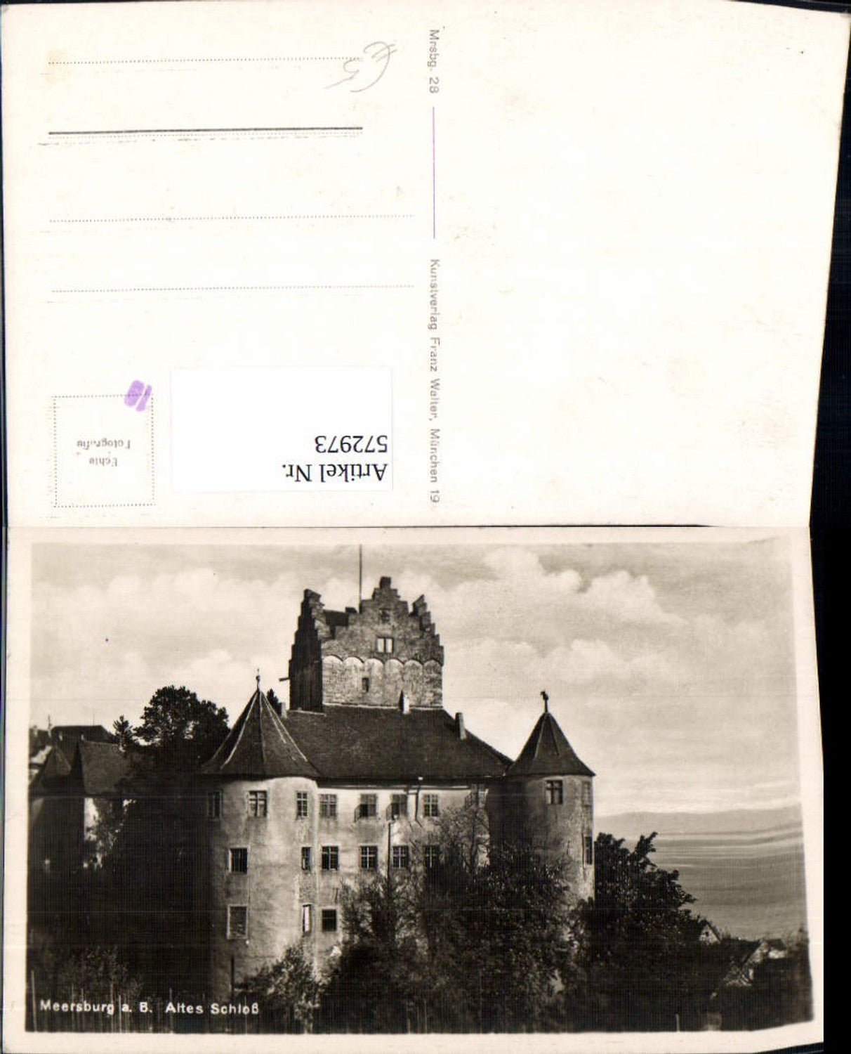 572973,Foto Ak Meersburg Bodensee Altes Schloss