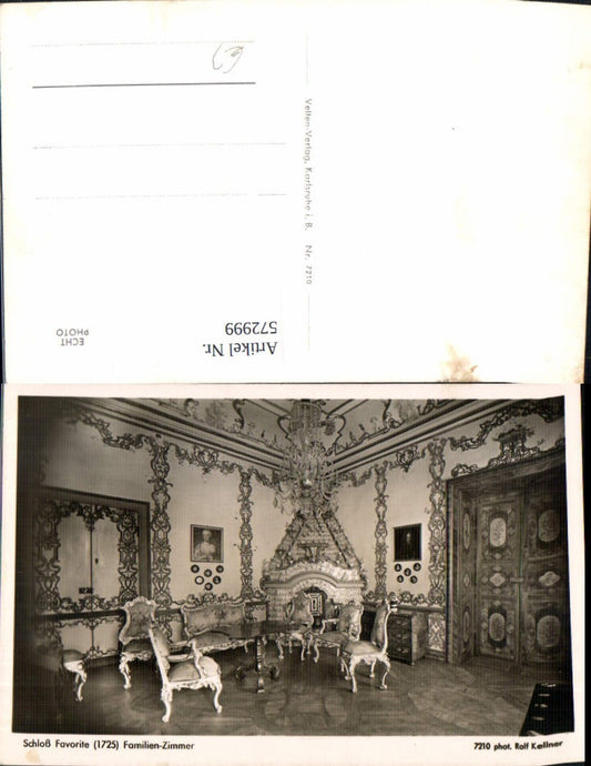 572999, Photo Ak Rastatt Schloss Favorite Family Room Interior