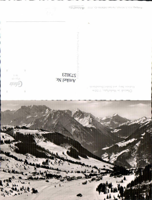 573023, Photo Ak Oberjoch i. Hochallgäu Ski Village Winter Sports
