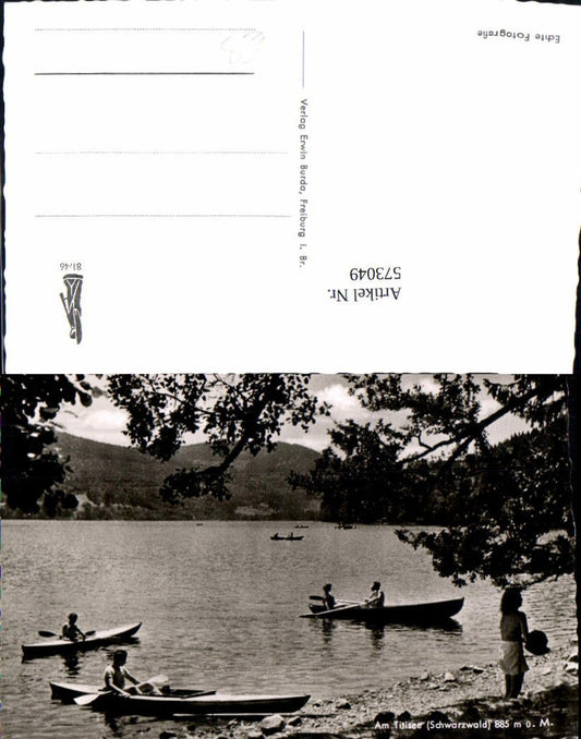 573049, Photo Ak Titisee-Neustadt On Lake Titisee Black Forest Ruberboote Boats