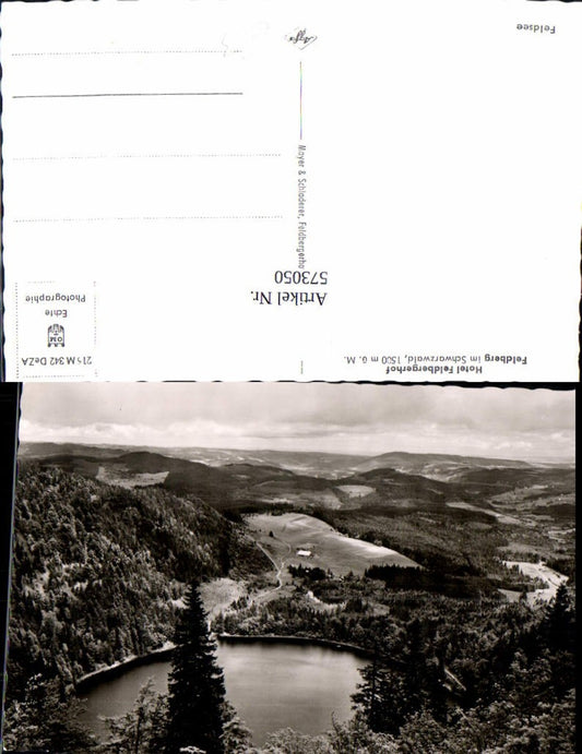 573050, Photo Ak Feldberg Black Forest Feldsee Hotel Feldbergerhof