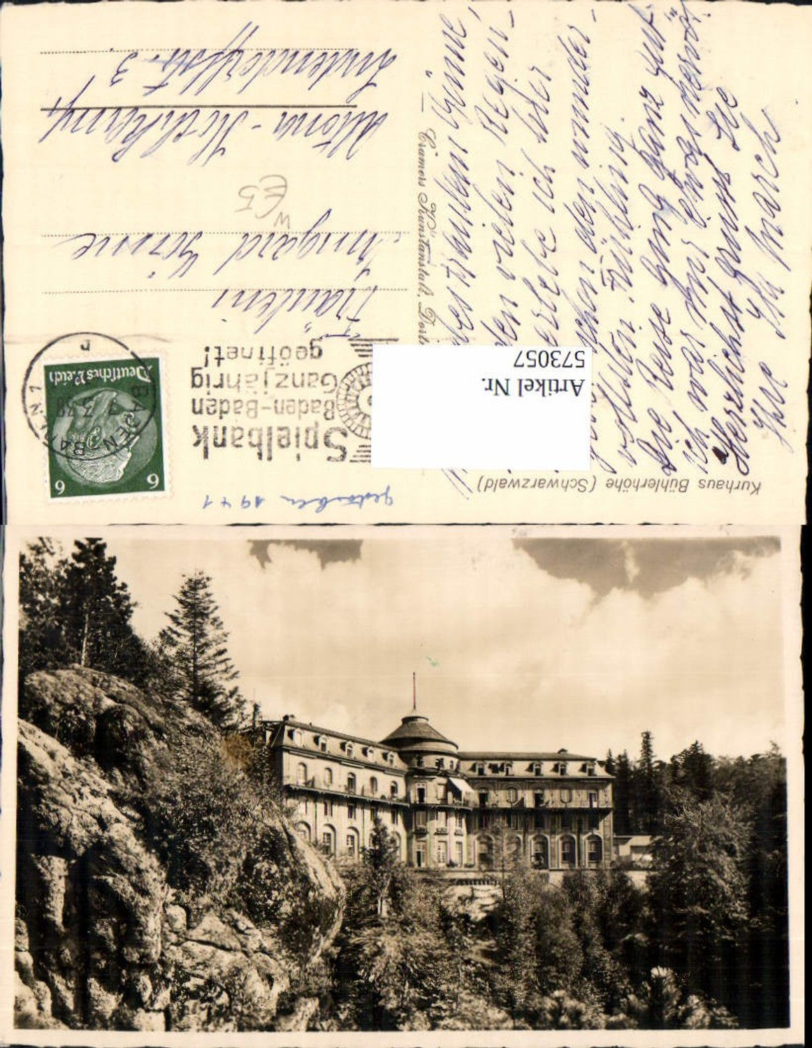 573057,Bühl Bühlerhöhe Schloss Kurhaus Schwarzwald