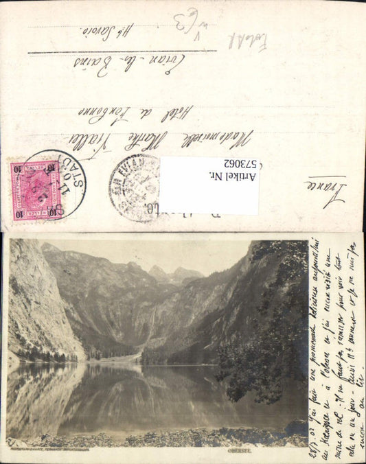 573062, Photo Ak Obersee Königssee Schönau am Königssee pub Fernande