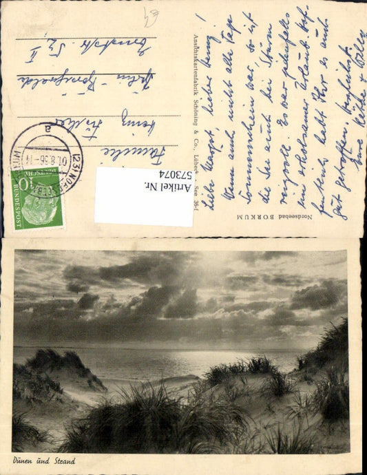 573074,Borkum Insel Dünen am Strand