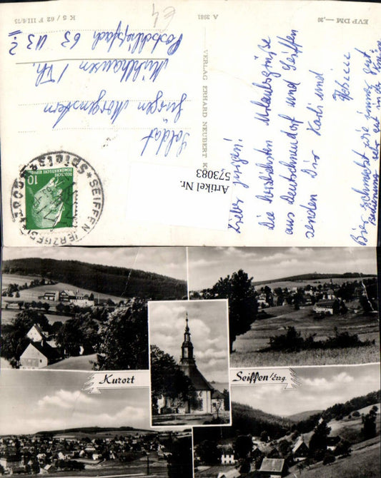 573083,Mehrbild Ak Seiffen Erzgebirge Kirche