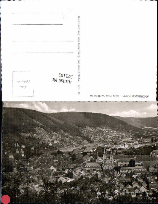 573102, Photo Ak Amorbach Odenwald View by Wolkemann