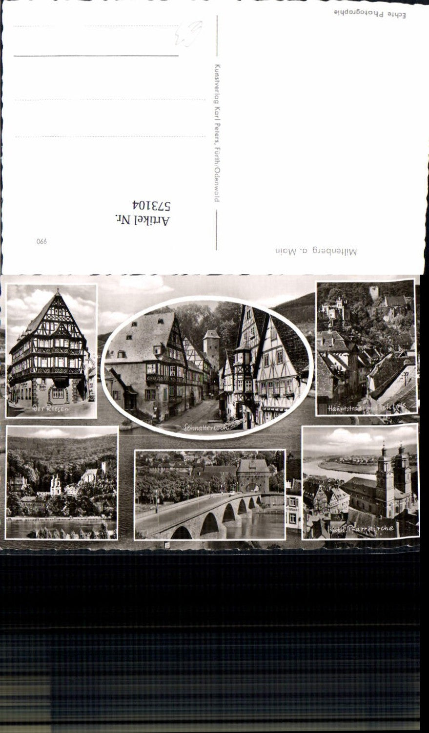 573104, Multi-image postcard Miltenberg am Main Schnatterloch The Giant