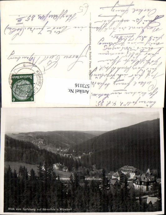 573116,Blick v. Spitzberg auf Bärenfels Kipsdorf Altenberg