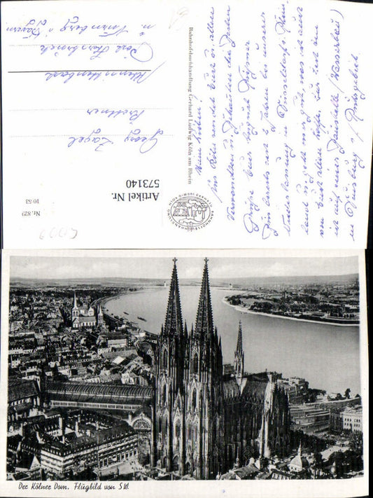 573140,Luftbild v. Süd West Köln Dom