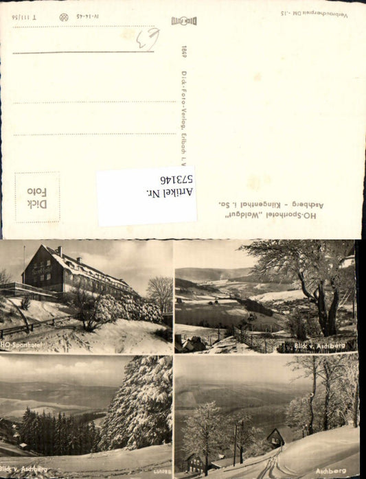 573146,Mehrbild Ak Aschberg Klingenthal Winteransichten HO Sporthotel