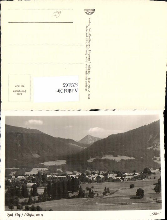 573165, Photo Ak Bad Oy Allgäu Oy-Mittelberg view