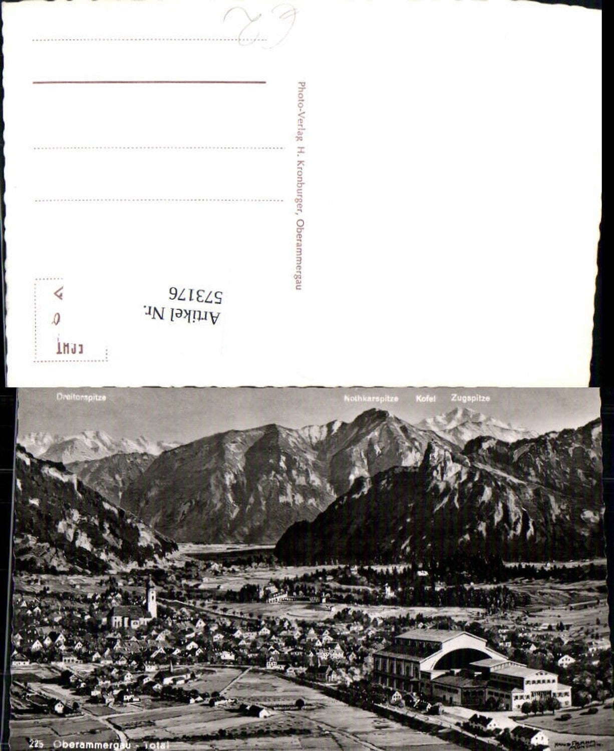 573176, Photo Ak Oberammergau Total