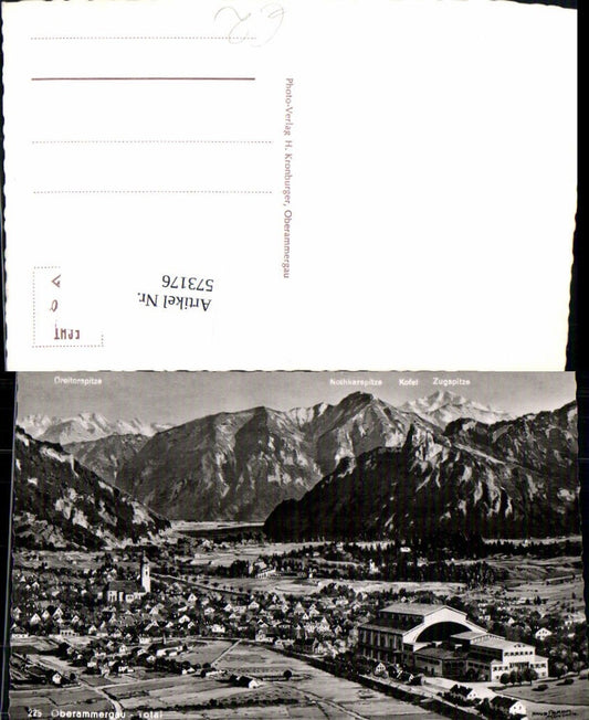 573176, Photo Ak Oberammergau Total