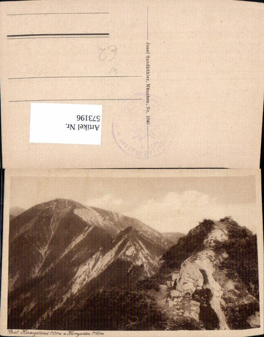 573196, Ridge Herzogstand to Heimgarten Walchensee Kochel am See