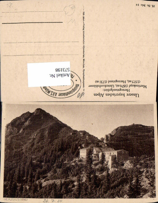 573198, Herzogstand near Walchensee, Kochel am See, accommodation houses