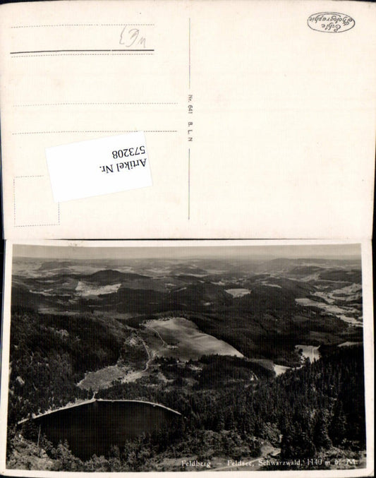 573208, Photo Ak Feldberg Feldsee Black Forest