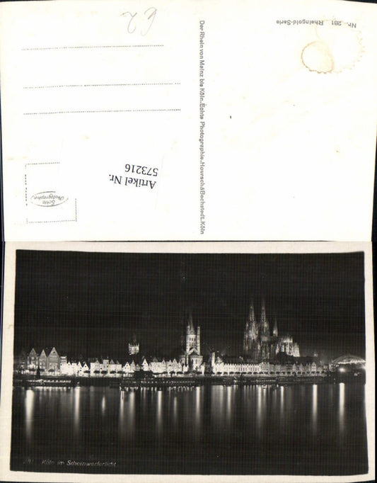 573216,Foto Ak Köln i. Scheinwerferlicht