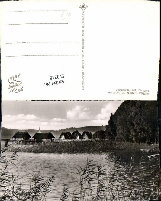 573218, Photo: Unteruhldingen on Lake Constance, view of the pile dwellings
