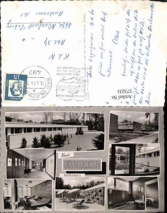 573231,Mehrbild Ak Bad Oeynhausen Badehaus II Interieur