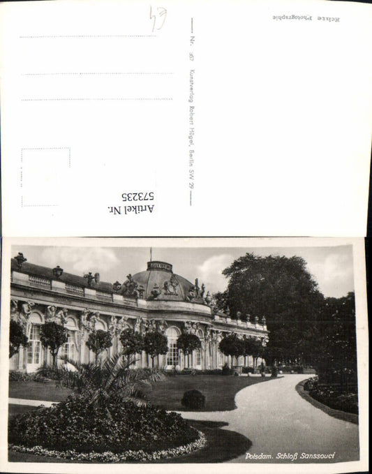 573235,Foto Ak Potsdam Schloss Sanssouci Garten