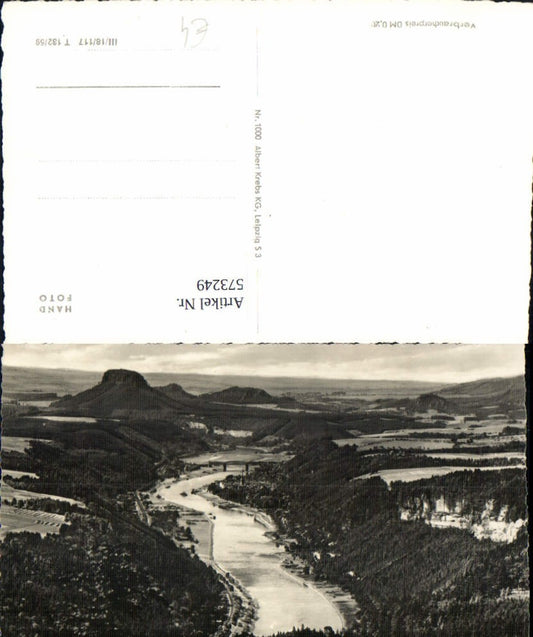 573249,Foto Ak Blick v. Gr. Winterberg auf Bad Schandau Postelwitz u. Krippen