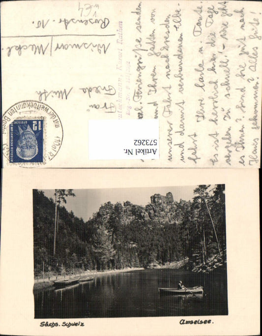 573262,Amselsee Rathen Ruderboot Boot Sächs. Schweiz pub Photo Deutschmann