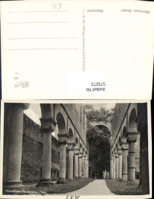 573273,Photo Ak Paulinzella Monastery Königsee-Rottenbach