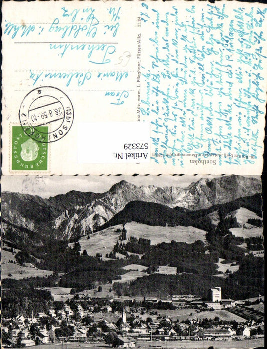 573329, Sonthofen Allgäu with Breitenberg Rotspitze and Daumen group