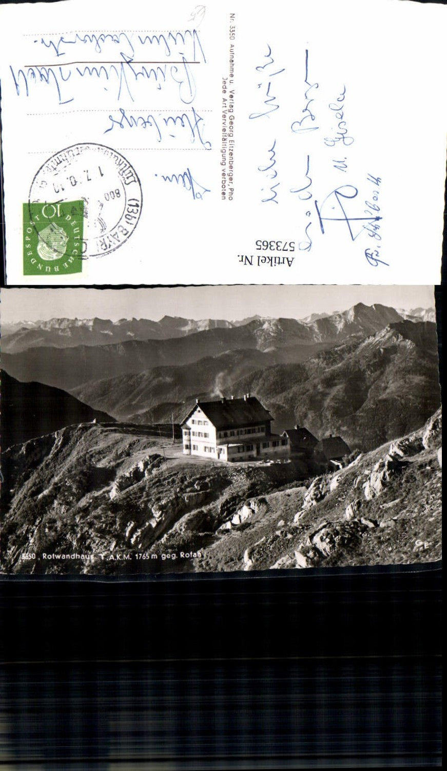 573365, Photo Ak Schliersee Rotwandhaus against Rofan