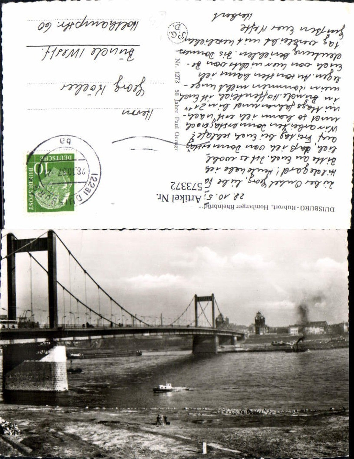 573372,Duisburg Homberger Rheinbrücke Brücke